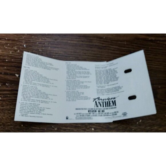 American Anthem Original Motion Picture Soundtrack on cassette (Atlantic, 1986) - Picture 4 of 4